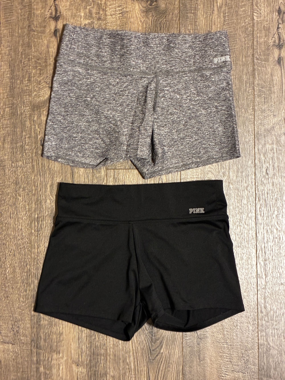 PINK Victoria’s Secret Ultimate Shorts Bundle - Color: Black & Gray - Size: S/M